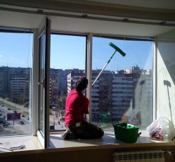 Мытье окон в однокомнатной квартире Пермь